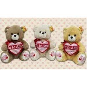 PELÚCIA URSO FE7215 CORAÇÃO EU TE AMO