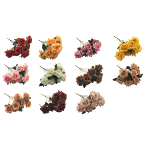 ROSA C/9 GALHOS SY09064 DIAMANTE