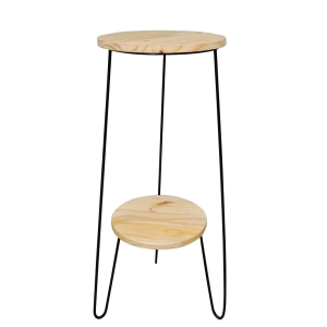 MESA LATERAL 7076 TRIPE C/TAMPO DUPLO MADEIRA