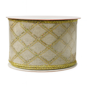 FITA NATALINA  DIAMANTE DOURADA